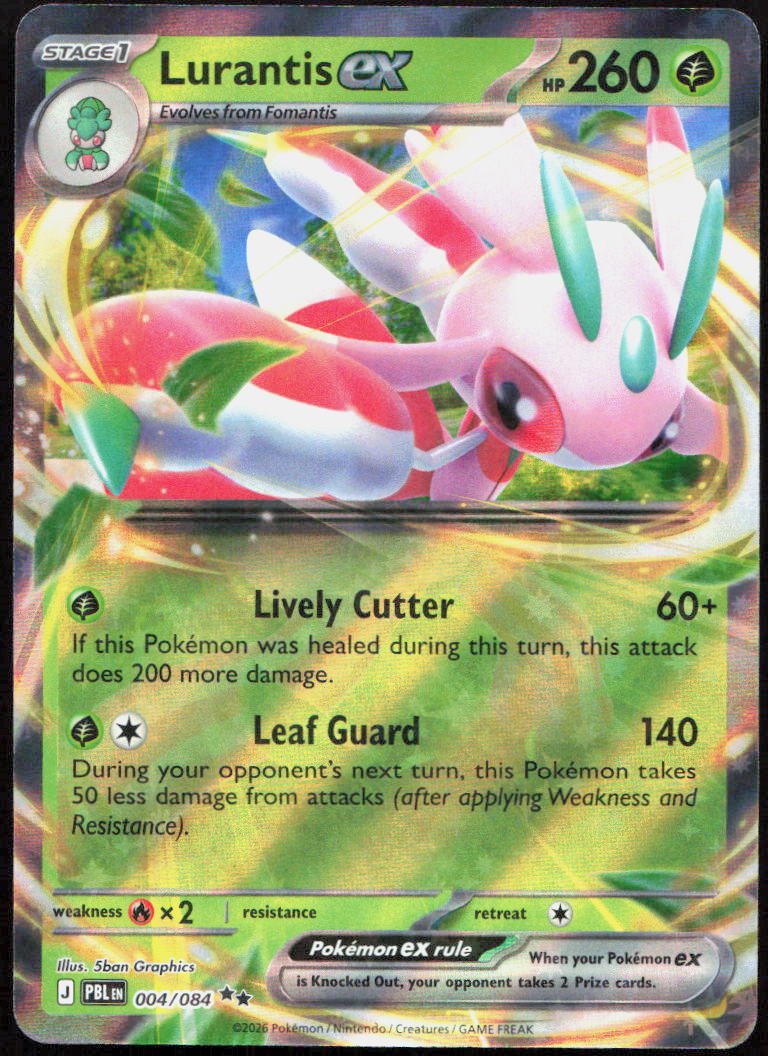Lurantis ex 004/084 Double Rare Pitch Black Pokemon Holo – Down Under Trading Cards Australia