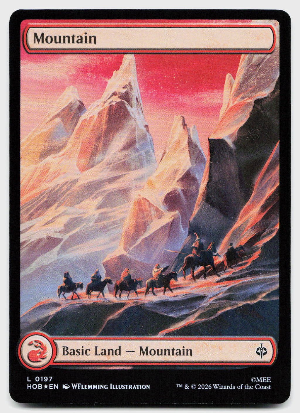 Mountain (0197) 197 Land The Hobbit Magic: The Gathering Foil