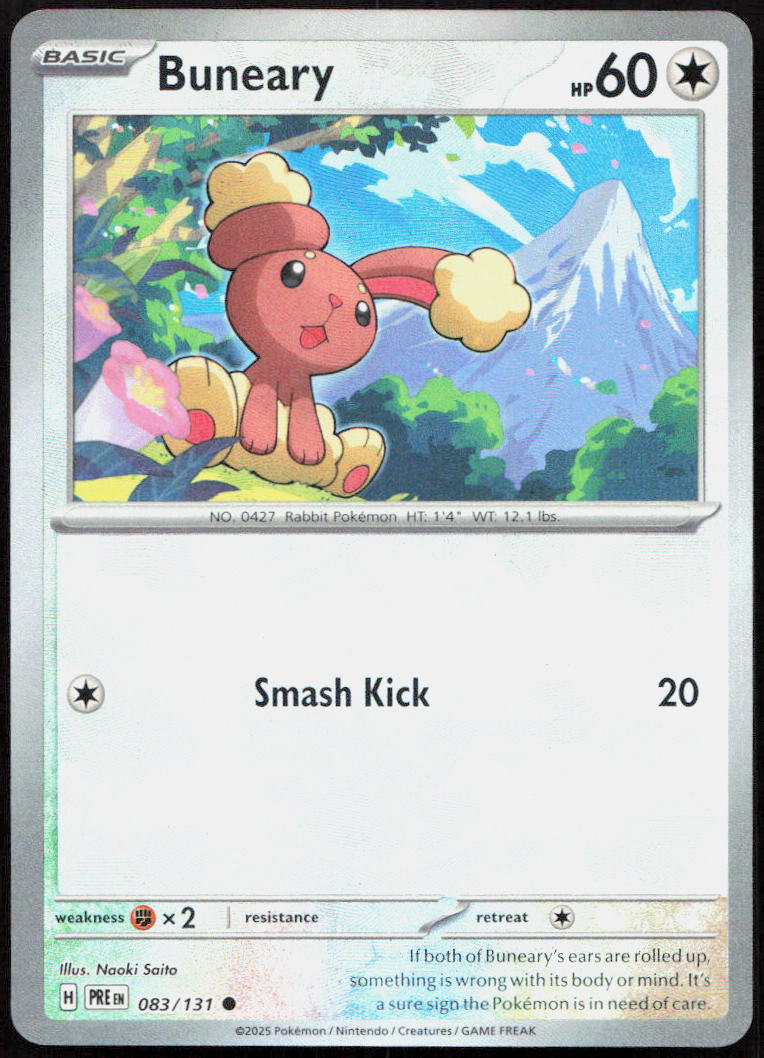 Buneary 083/131 Common Prismatic Evolutions Pokemon
