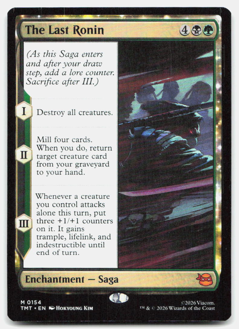 The Last Ronin 0154 Mythic Teenage Mutant Ninja Turtles Magic: The Gathering