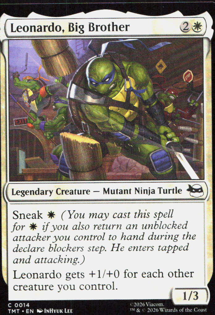 Leonardo, Big Brother 0014 Teenage Mutant Ninja Turtles Magic: The Gathering