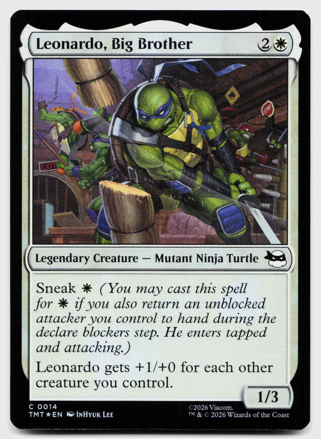 Leonardo, Big Brother 0014 Teenage Mutant Ninja Turtles MTG Foil