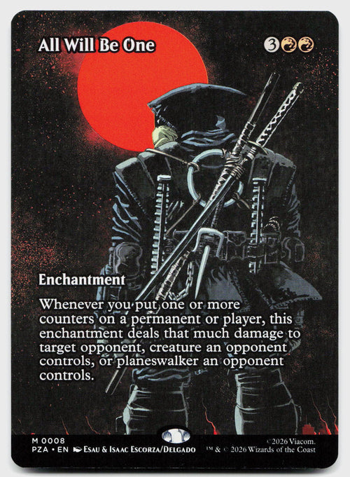 All Will Be One (Borderless) 8 Teenage Mutant Ninja Turtles Magic: The Gathering