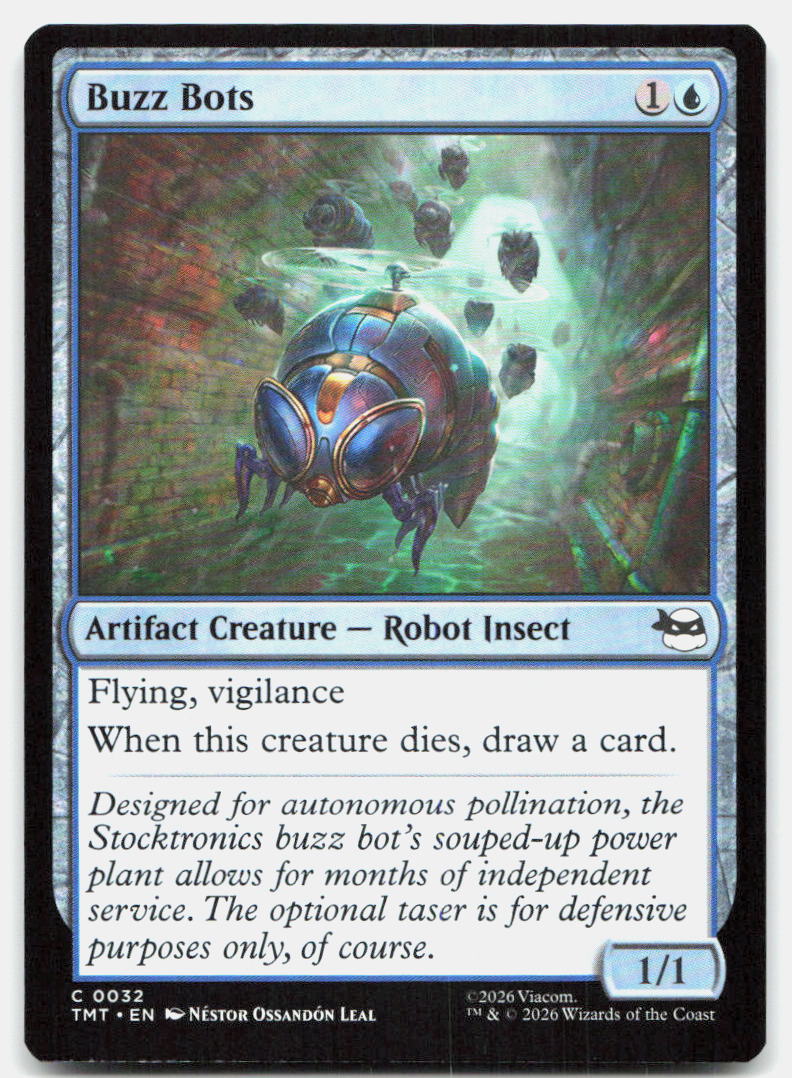 Buzz Bots 0032 Common Teenage Mutant Ninja Turtles Magic: The Gathering