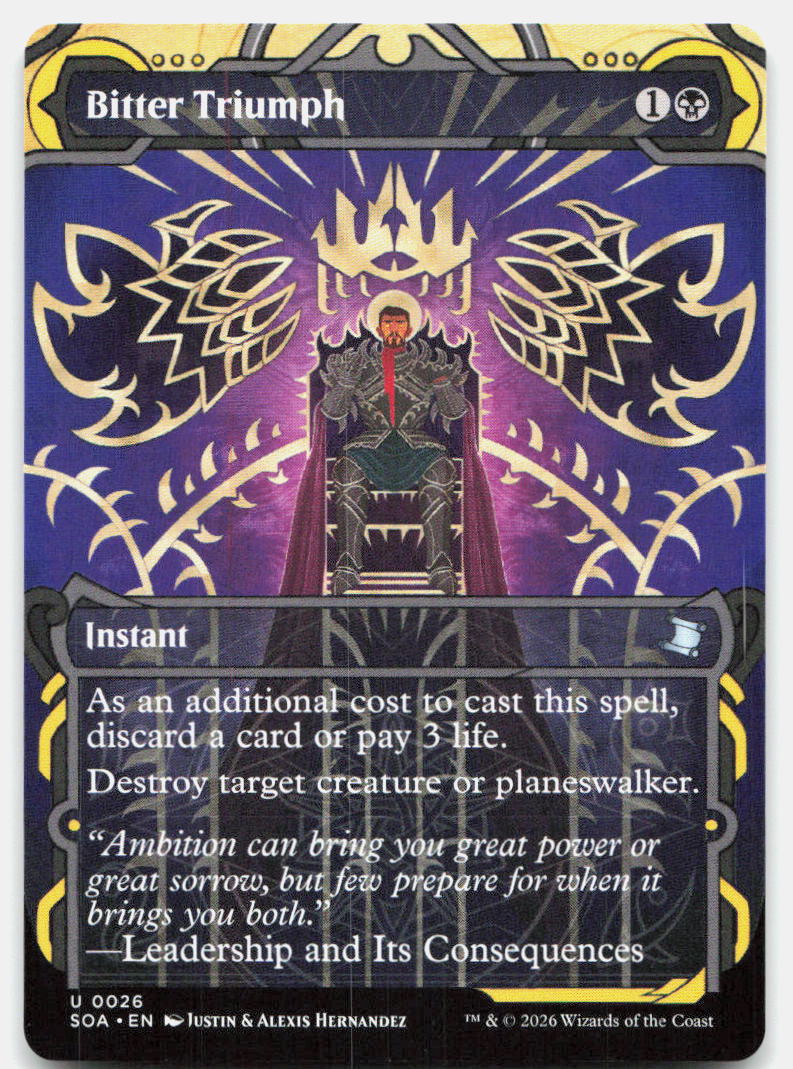Bitter Triumph 26 Secrets of Strixhaven: Mystical Archive Magic: The Gathering