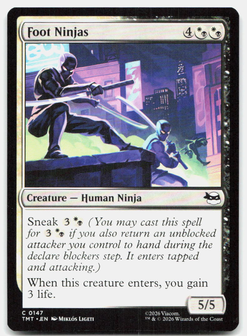 Foot Ninjas 0147 Common Teenage Mutant Ninja Turtles Magic: The Gathering