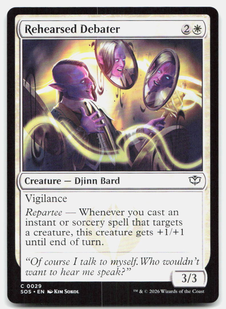 Rehearsed Debater 29 Common Secrets of Strixhaven Magic: The Gathering