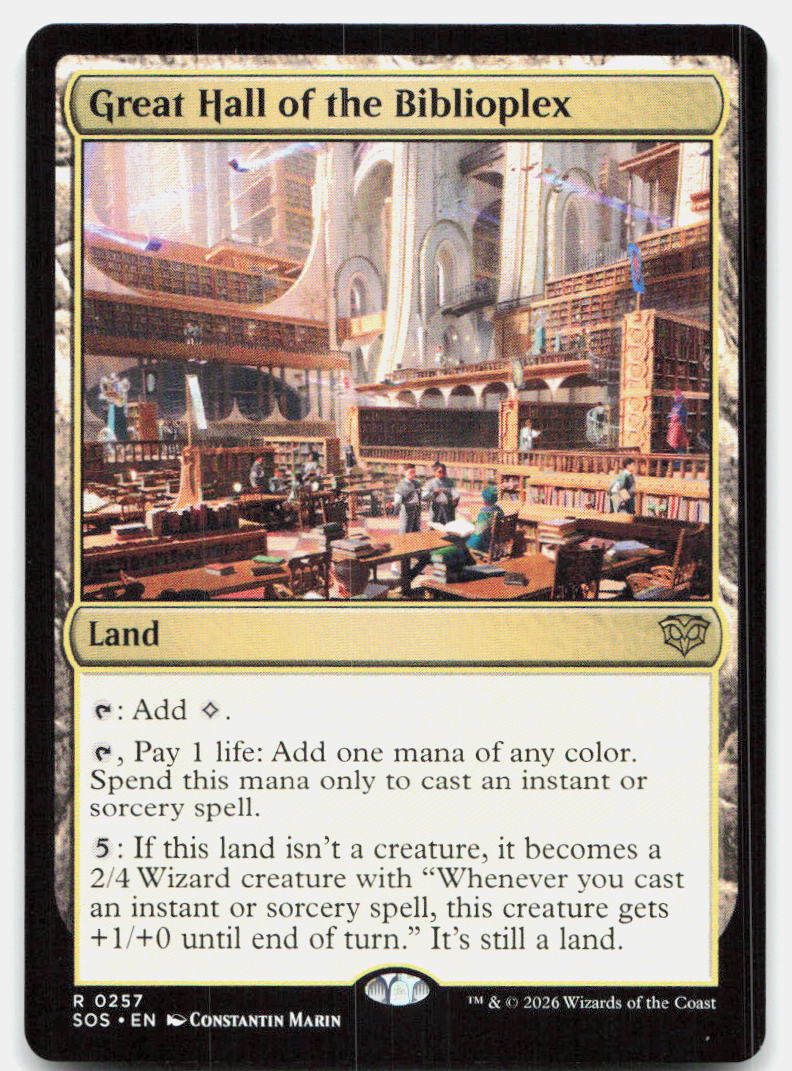 Great Hall of the Biblioplex 257 Rare Secrets of Strixhaven Magic: The Gathering