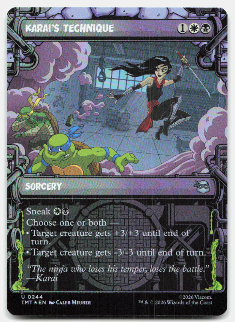 Karai's Technique (Showcase) 0244 Teenage Mutant Ninja Turtles MTG
