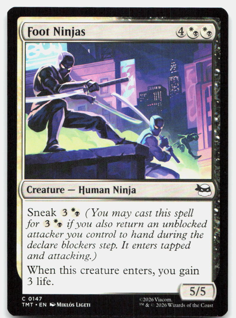Foot Ninjas 0147 Common Teenage Mutant Ninja Turtles Magic: The Gathering