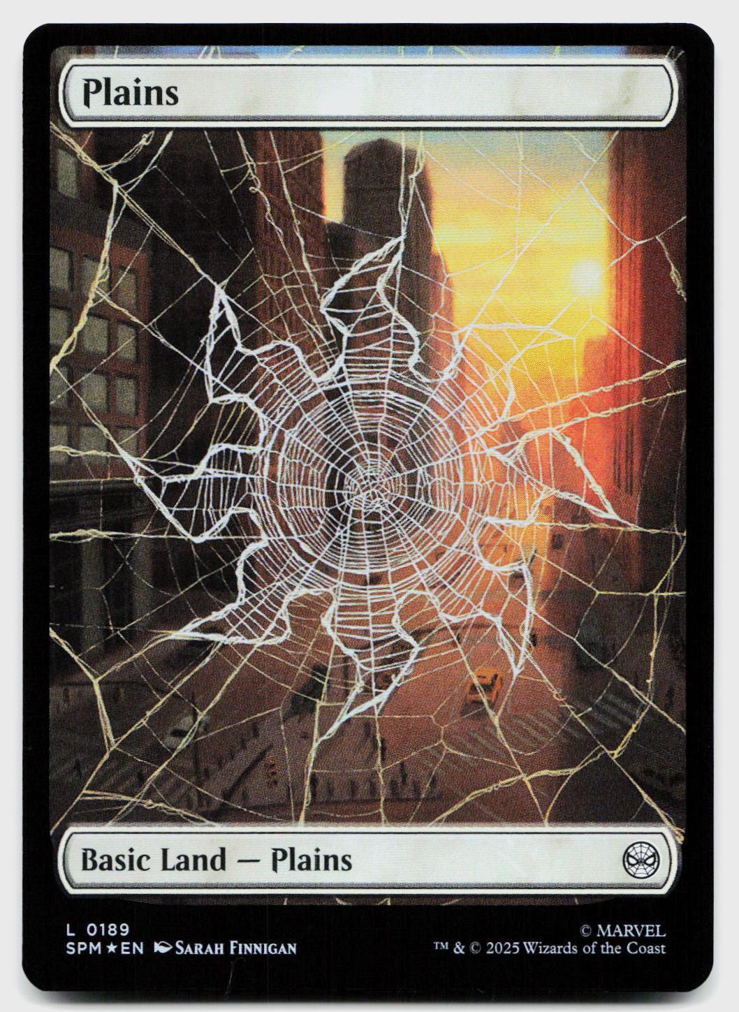 Plains (0189) 189 Land Marvel's Spider-Man Magic: The Gathering