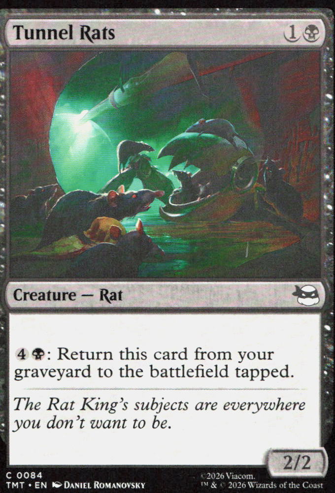 Tunnel Rats 0084 Common Teenage Mutant Ninja Turtles Magic: The Gathering