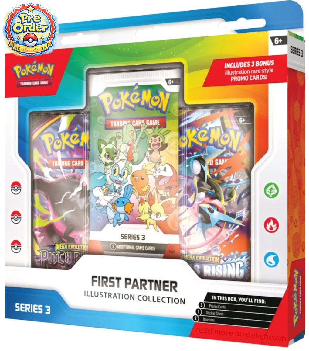 Pokémon - First Partner Illustration Collection Series 3 Box Set (PRE ORDER) Release Date 07/08/2026