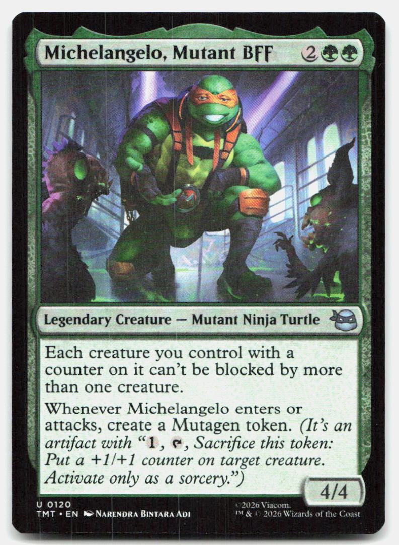 Michelangelo, Mutant BFF 0120 Teenage Mutant Ninja Turtles Magic: The Gathering
