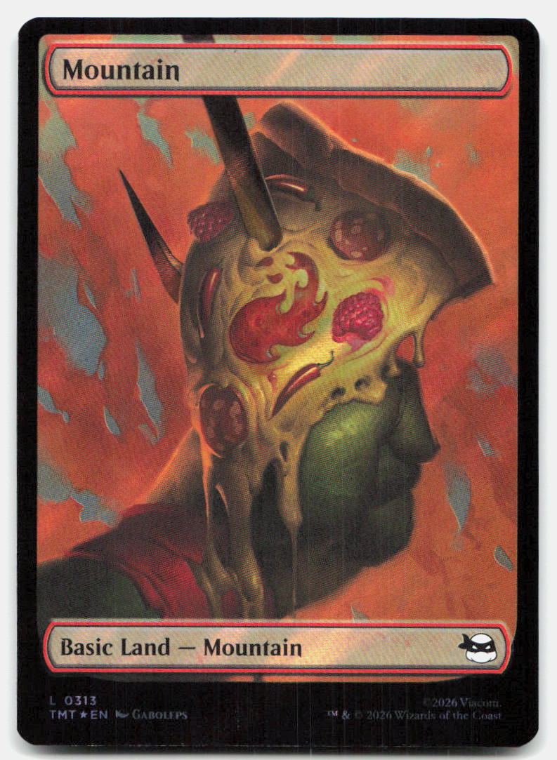 Mountain (0313) 0313 Holofoil Teenage Mutant Ninja Turtles MTG
