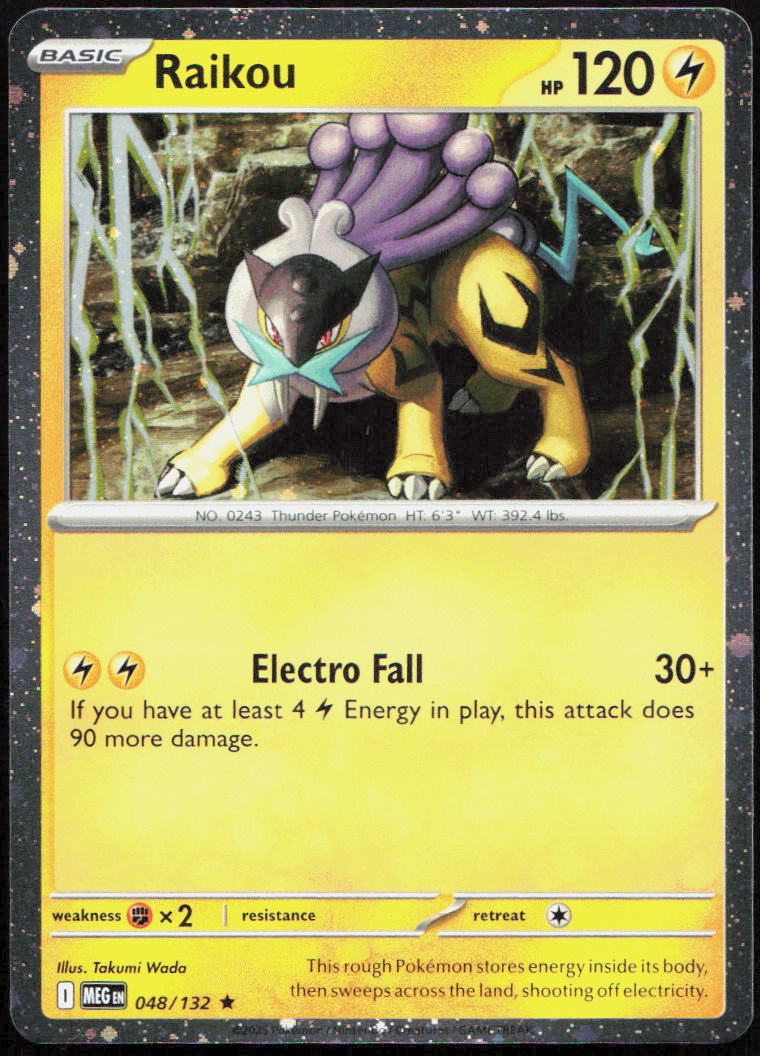 Raikou 048/132 Rare Mega Evolution Pokemon Holo