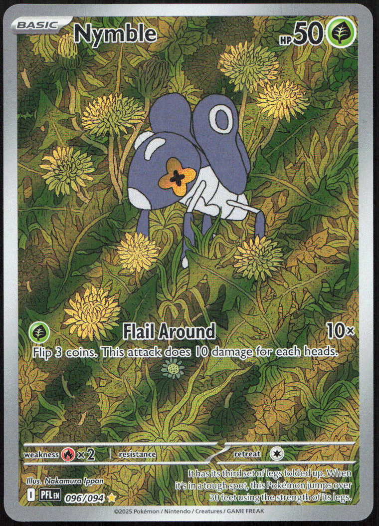 Nymble 096/094 Illustration Rare Phantasmal Flames Pokemon