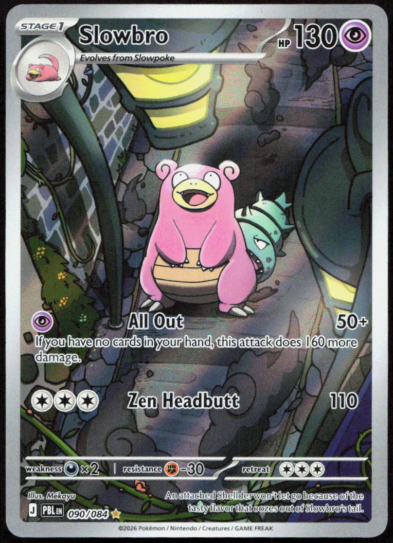Slowbro 090/084 Illustration Rare Pitch Black Pokemon Holo