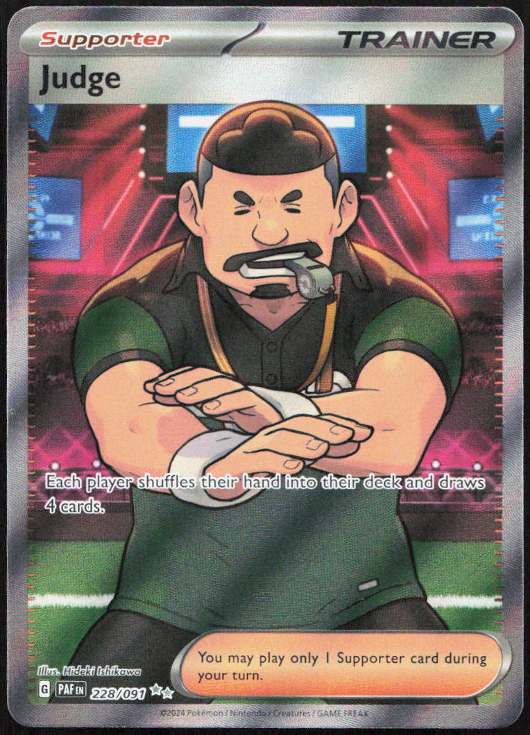 Judge 228/091 Ultra Rare Paldean Fates Pokemon