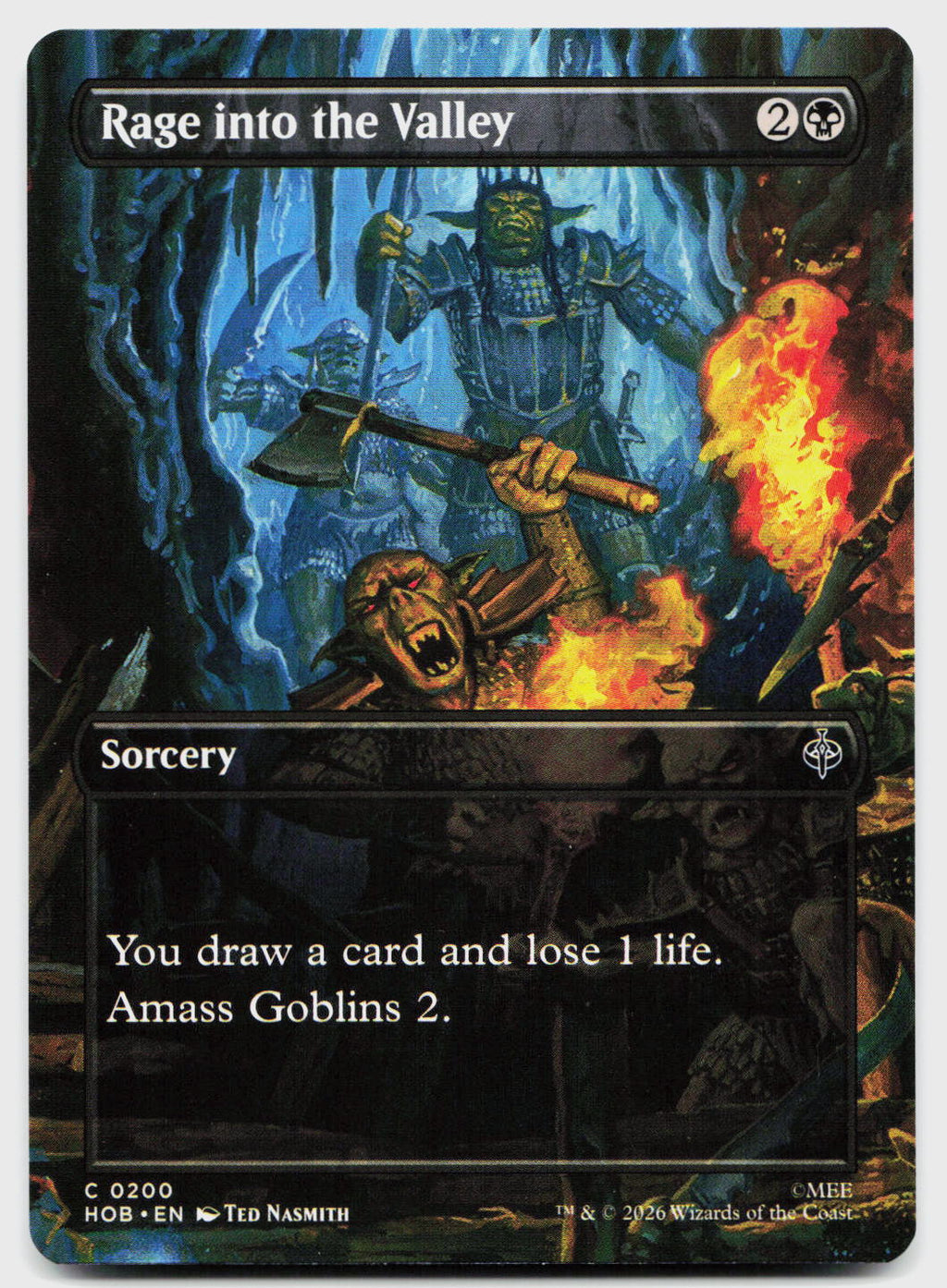 Rage into the Valley (Borderless) 200 Common The Hobbit Magic: The Gathering