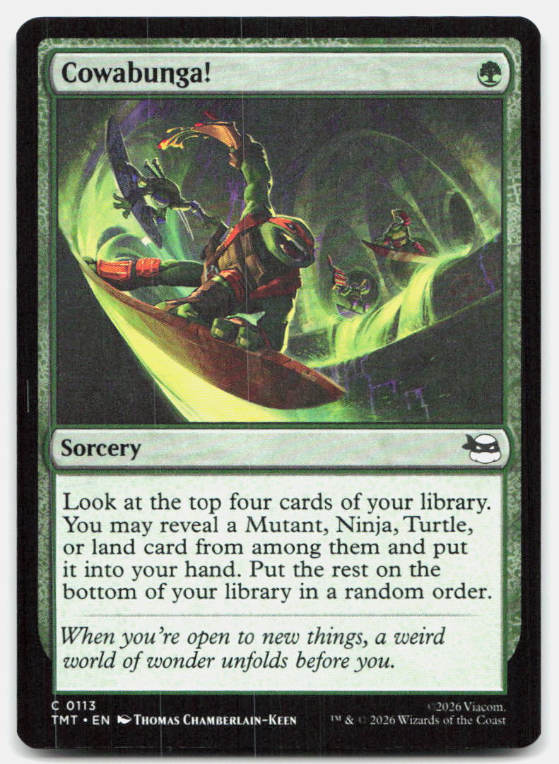 Cowabunga! 0113 Mythic Teenage Mutant Ninja Turtles Magic: The Gathering