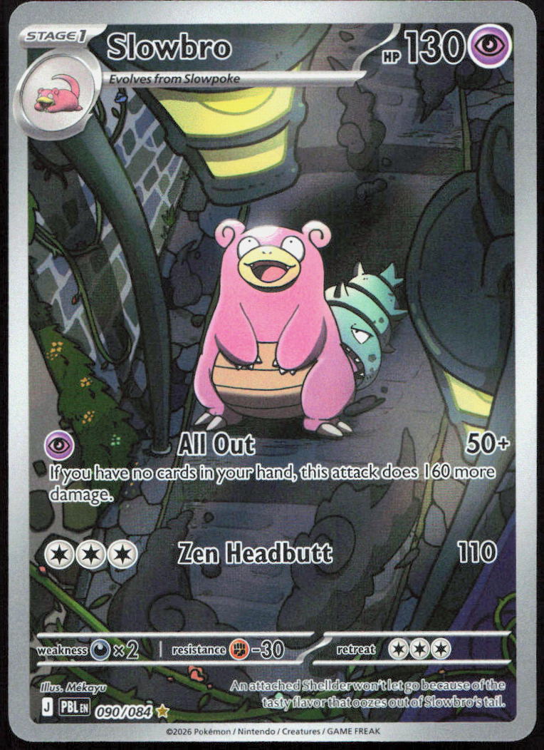 Slowbro 090/084 Illustration Rare Pitch Black Pokemon Holo