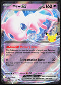 Mew ex 066/128 Double Rare ME: 30th Celebration Pokemon Holo