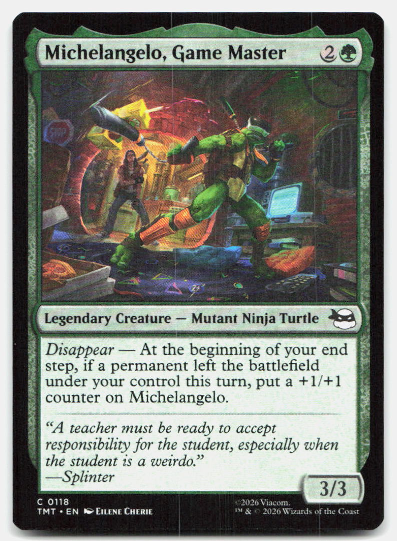 Michelangelo, Game Master 0118 Teenage Mutant Ninja Turtles Magic: The Gathering