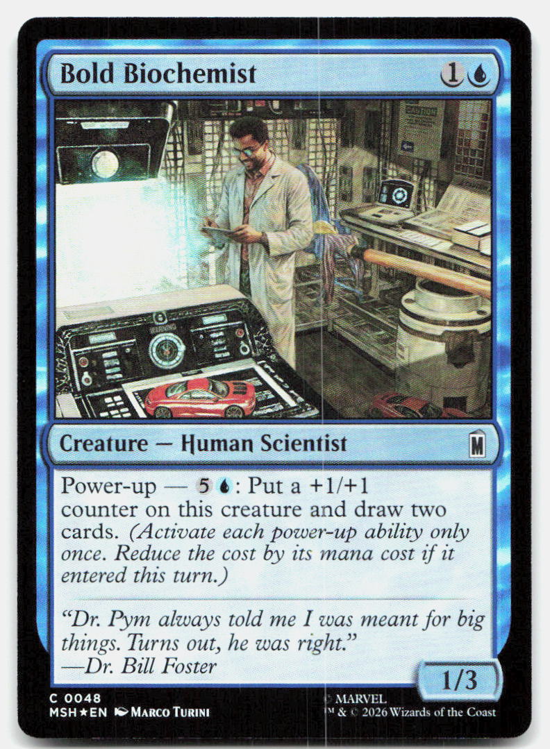 Bold Biochemist 48 Common Marvel Super Heroes Magic: The Gathering