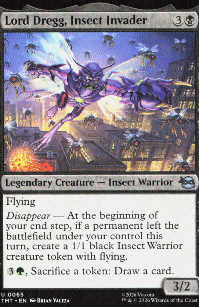 Lord Dregg, Insect Invader 0065 Teenage Mutant Ninja Turtles MTG