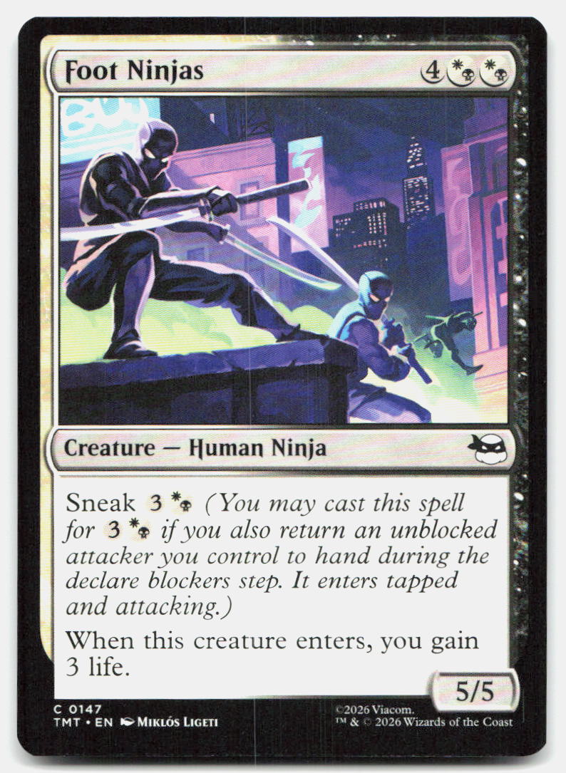 Foot Ninjas 0147 Common Teenage Mutant Ninja Turtles Magic: The Gathering