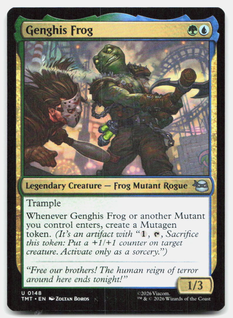 Genghis Frog 0148 Rare Teenage Mutant Ninja Turtles Magic: The Gathering