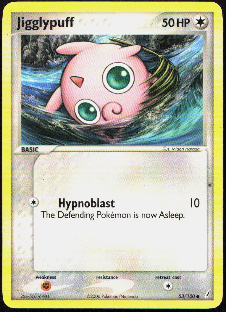 Jigglypuff 53/100 Common Crystal Guardians Pokemon