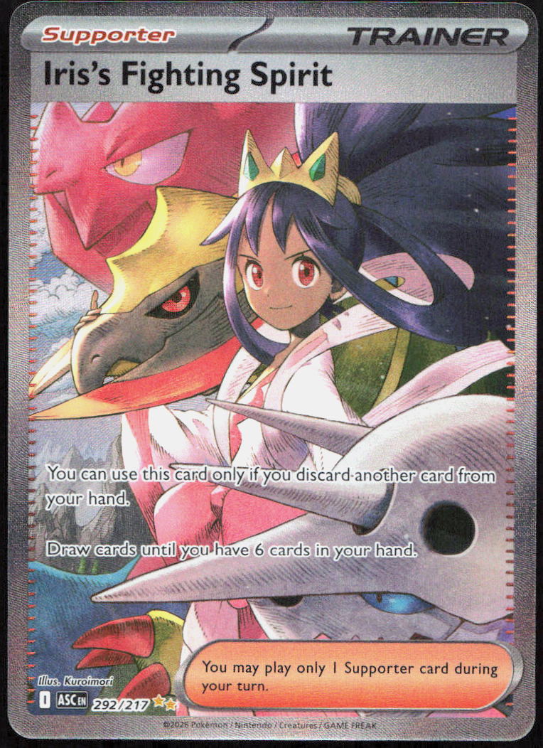 Iris's Fighting Spirit 292/217 Ascended Heroes Pokemon
