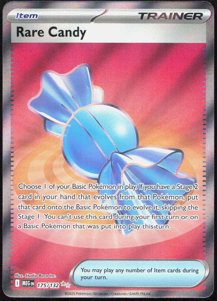 Rare Candy 175/132 Ultra Rare Mega Evolution Pokemon