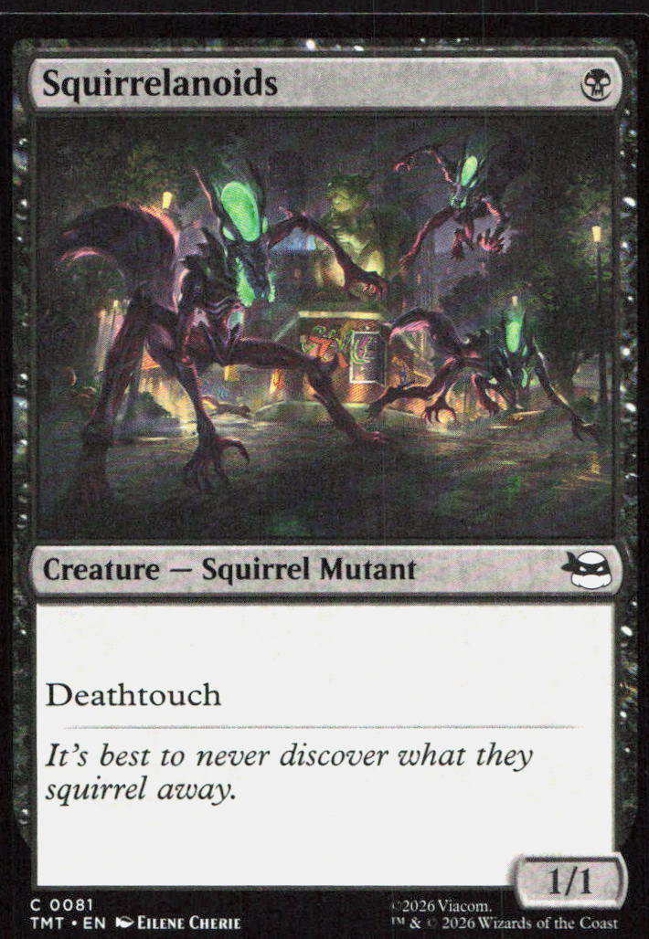 Squirrelanoids 0081 Common Teenage Mutant Ninja Turtles Magic: The Gathering