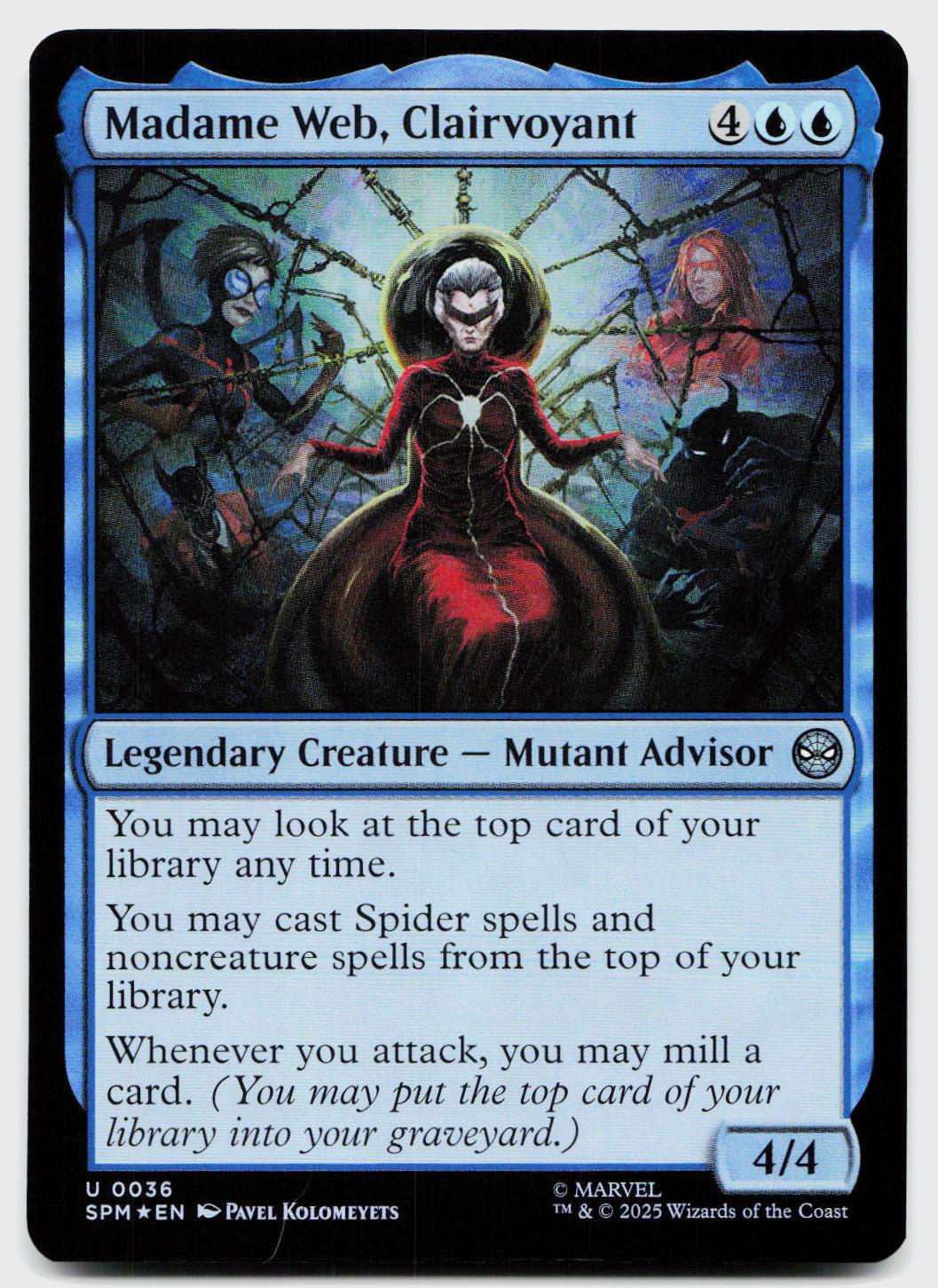 Madame Web, Clairvoyant 36 Uncommon Marvel's Spider-Man Magic: The Gathering