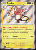 Raichu 132/091 Shiny Rare Paldean Fates Pokemon Holo