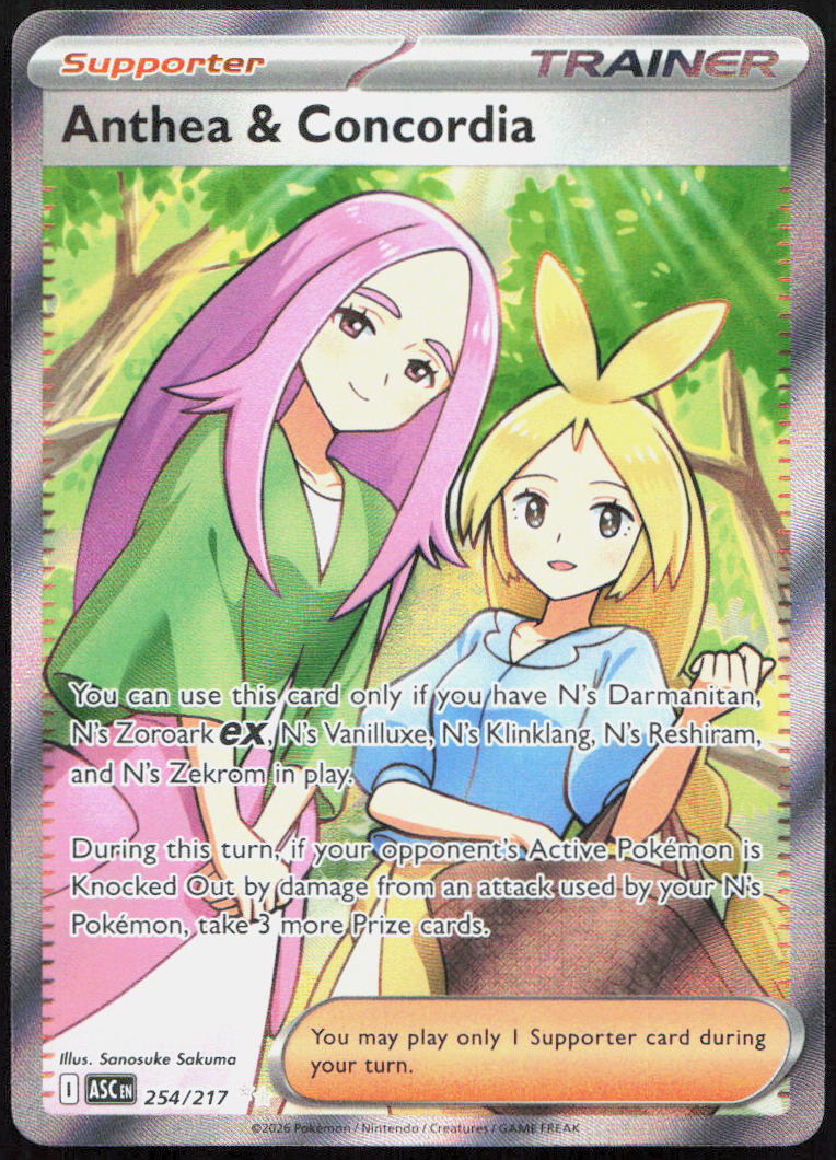 Anthea & Concordia 254/217 Ultra Rare Ascended Heroes Pokemon