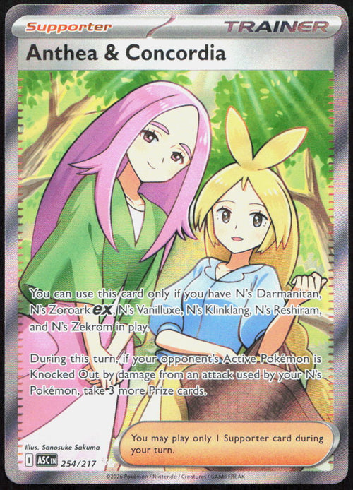 Anthea & Concordia 254/217 Ultra Rare Ascended Heroes Pokemon