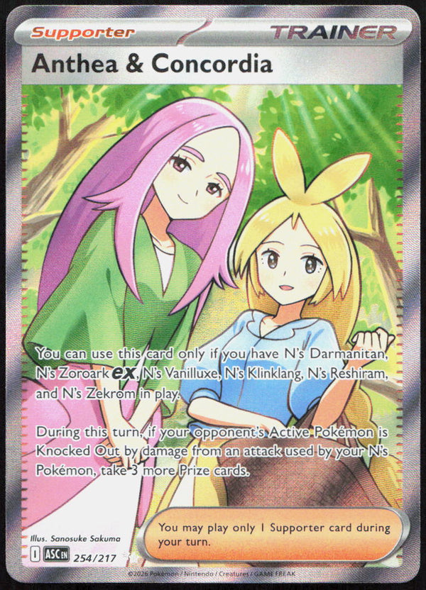 Anthea & Concordia 254/217 Ultra Rare Ascended Heroes Pokemon