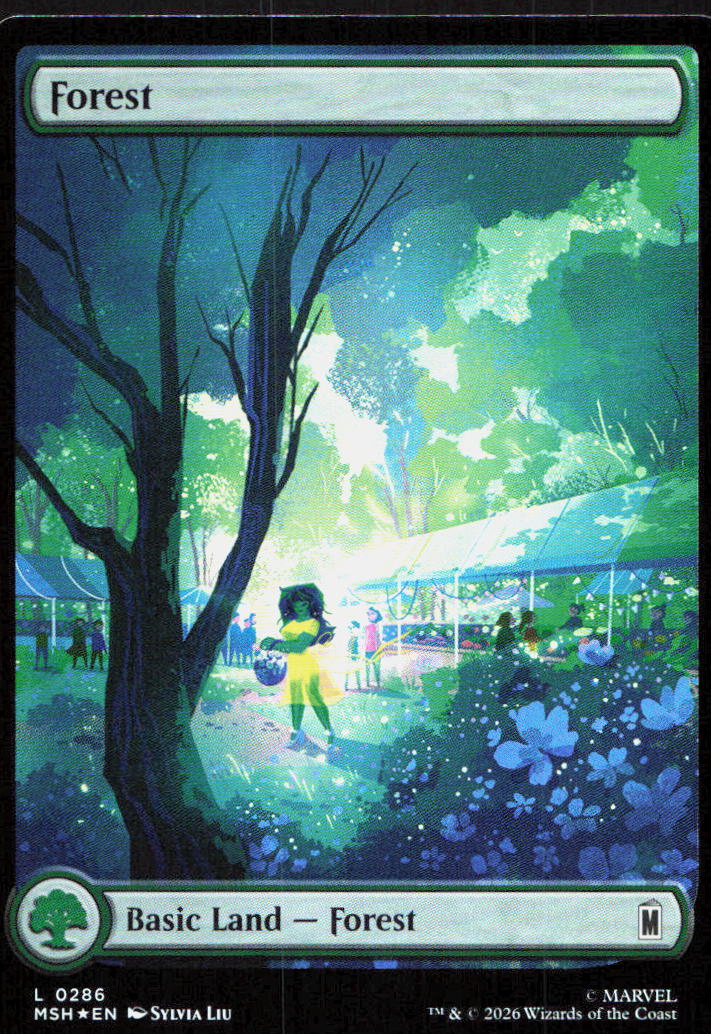 Forest (0286) 286 Land Marvel Super Heroes Magic: The Gathering