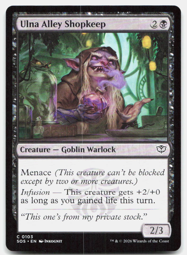 Ulna Alley Shopkeep 103 Common Secrets of Strixhaven Magic: The Gathering