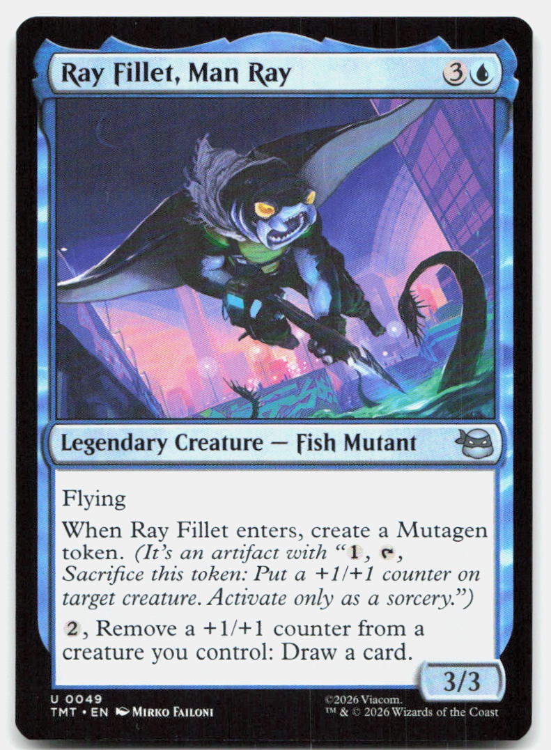 Ray Fillet, Man Ray 0049 Teenage Mutant Ninja Turtles Magic: The Gathering