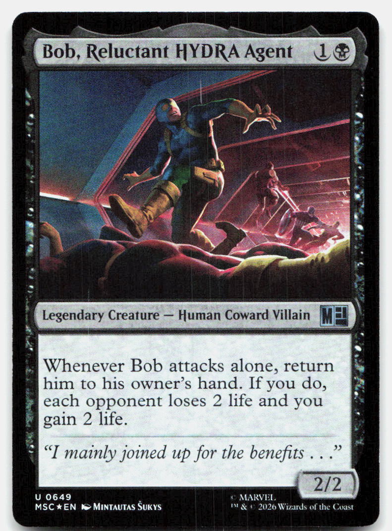 Bob, Reluctant HYDRA Agent 649 Commander: Marvel Super Heroes MTG