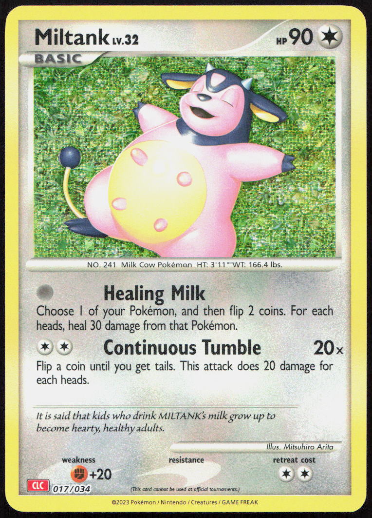 Miltank 017/034 Holo Trading Card Game Classic Pokemon Holo