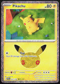 Pikachu 027/128 Holo Pikachu Rare ME: 30th Celebration Pokemon