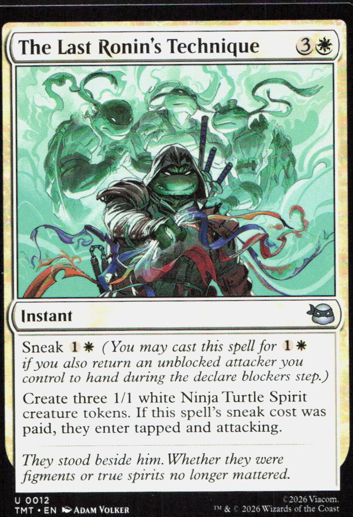 The Last Ronin's Technique 0012 Teenage Mutant Ninja Turtles MTG