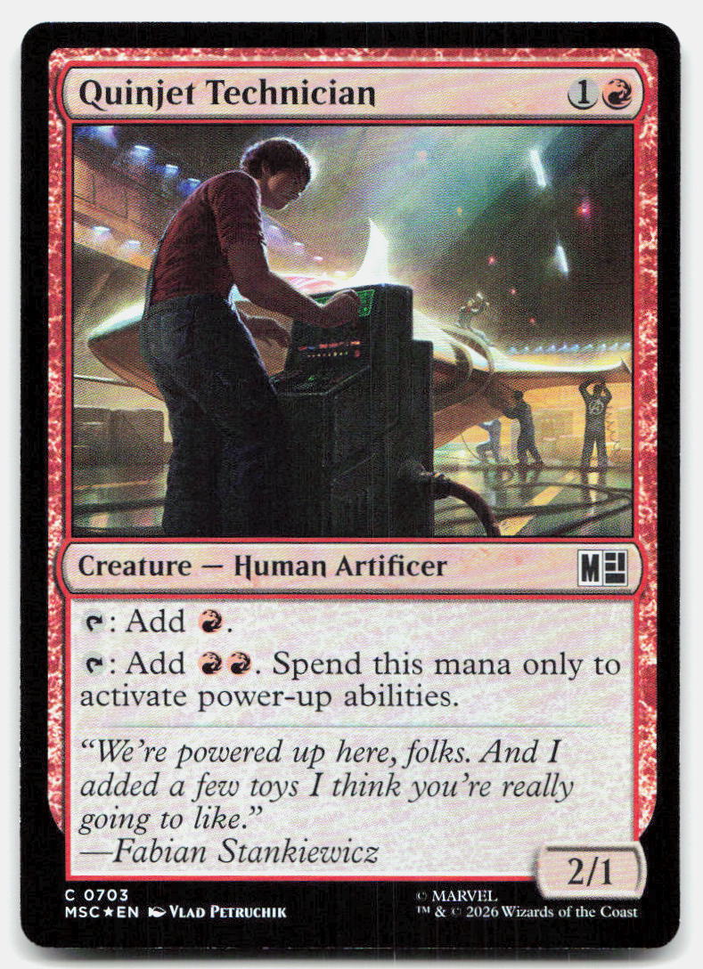 Quinjet Technician 703 Commander: Marvel Super Heroes Magic: The Gathering