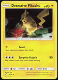 Detective Pikachu 10/18 Rare Detective Pikachu Pokemon Holo